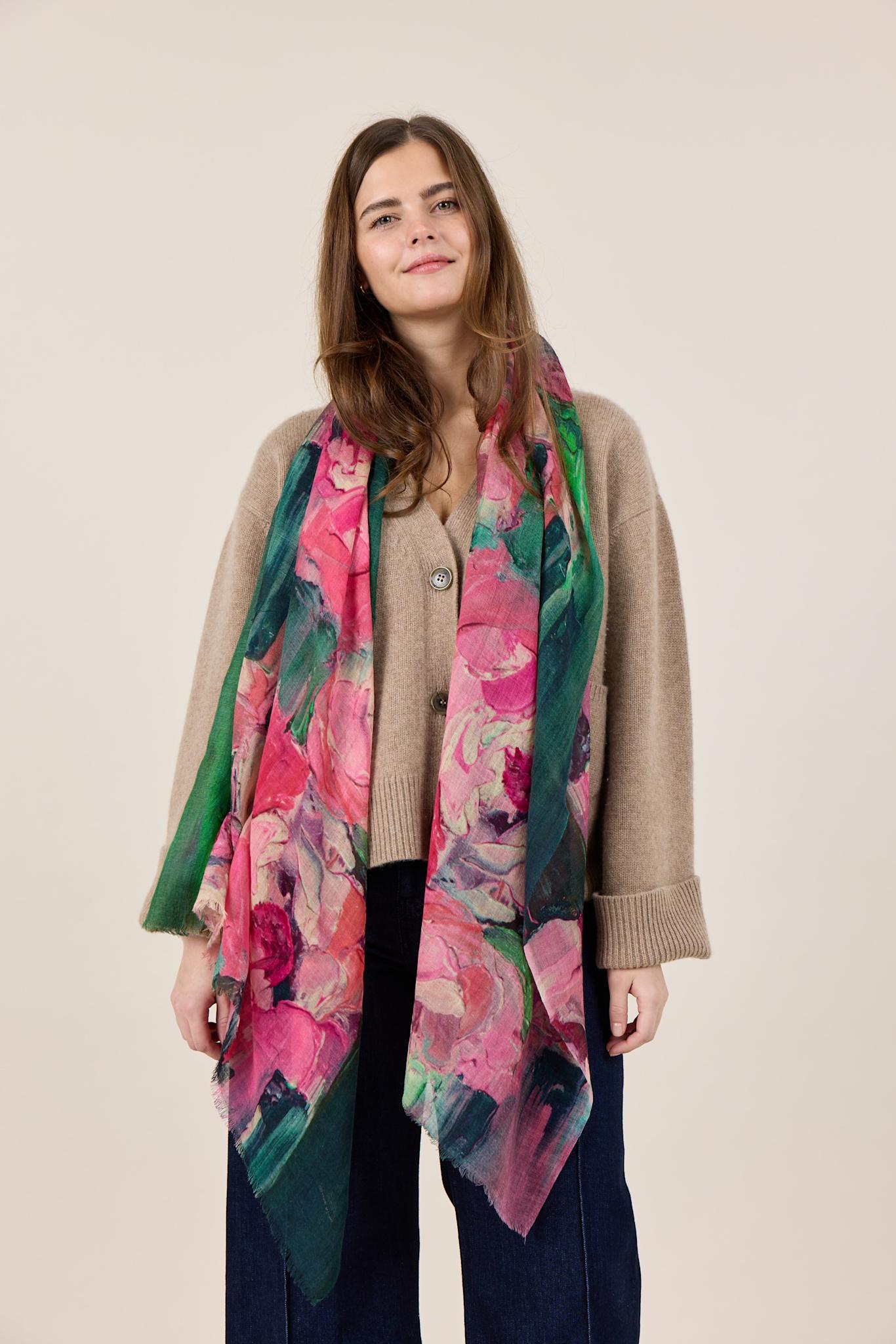 PINK ROSES Skjerf