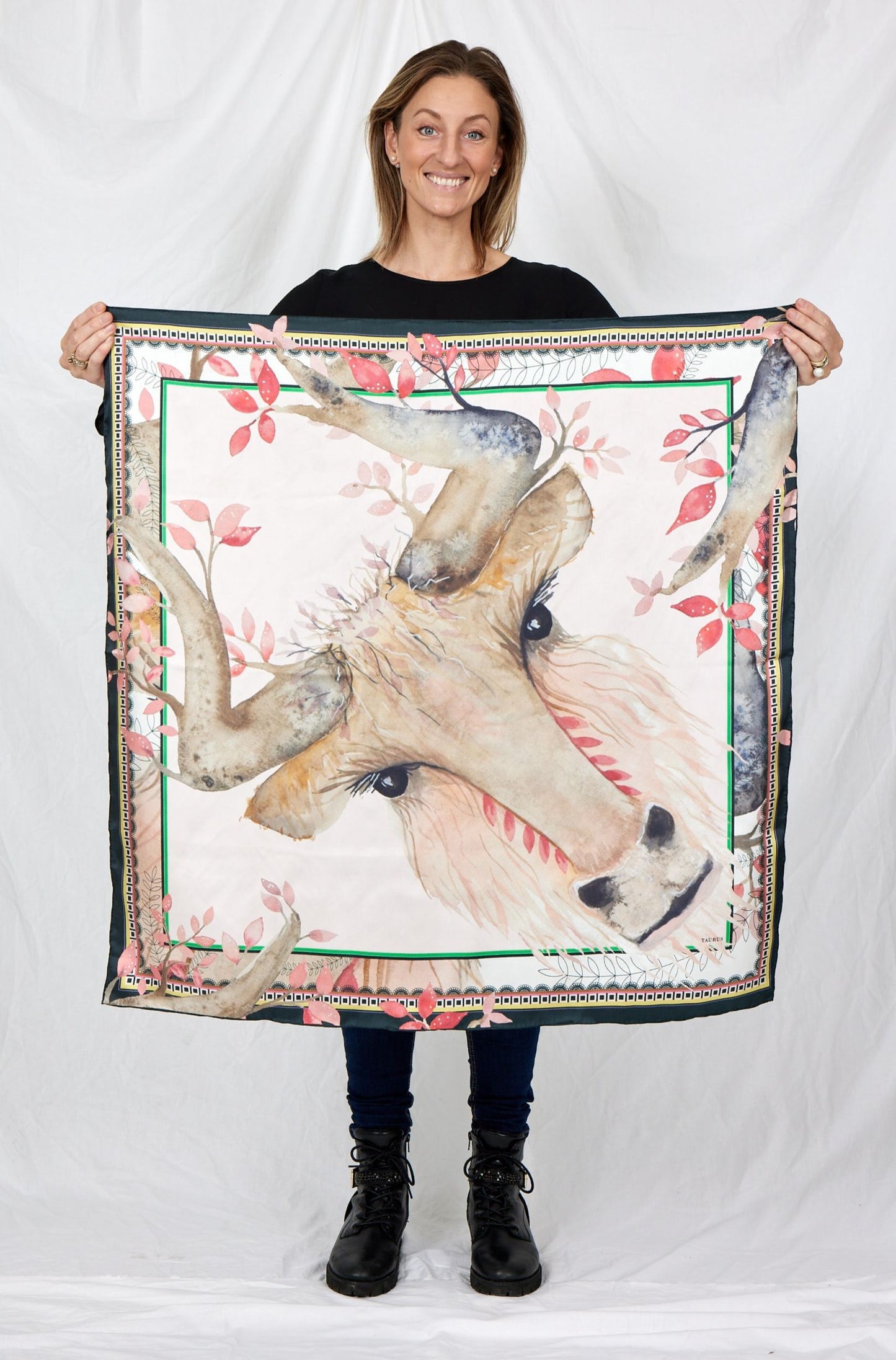 TAURUS ZODIAC Silk Scarf / BELLA & VOSS