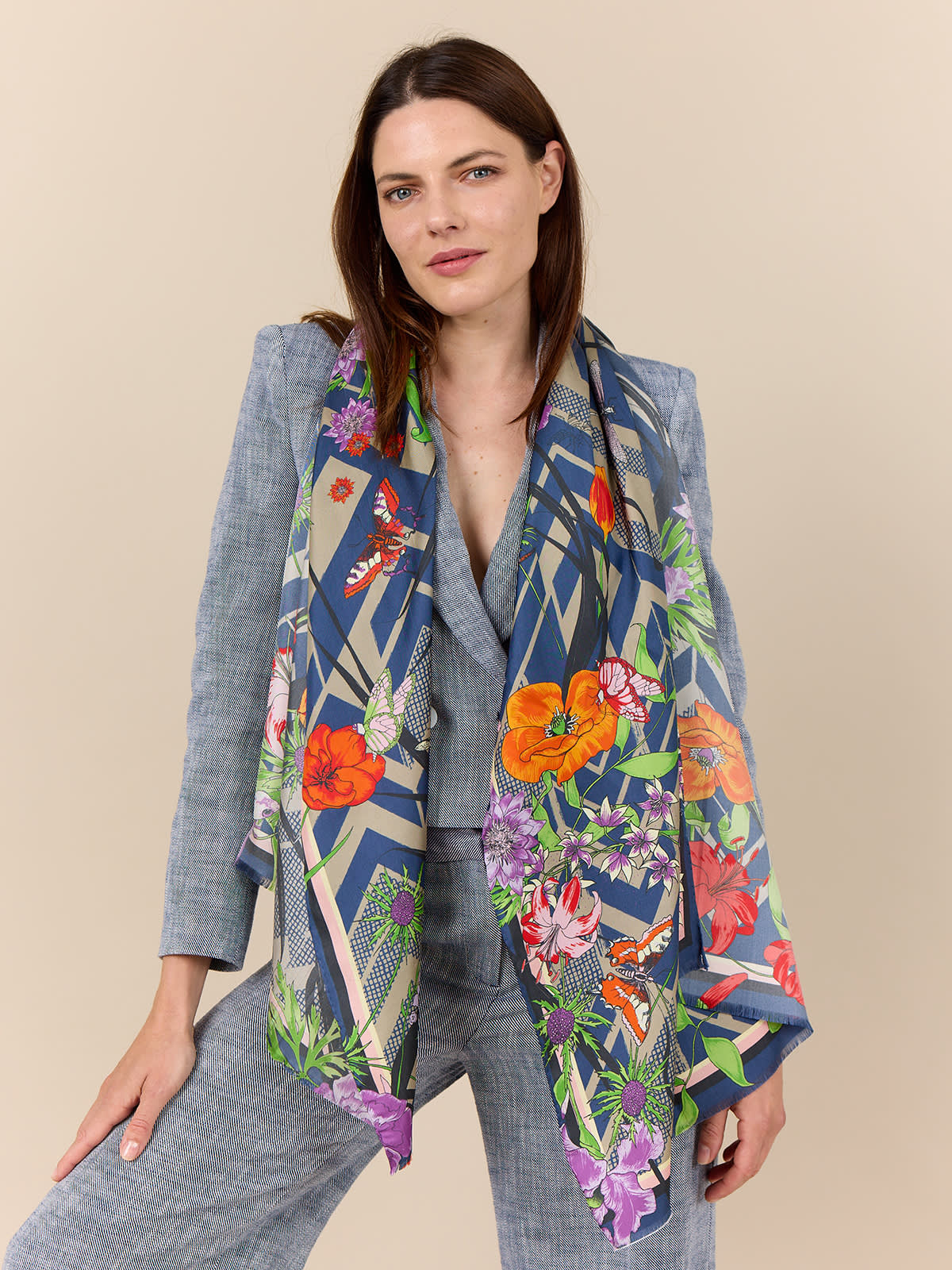 LIVING GARDEN ZIGZAGGED Scarf