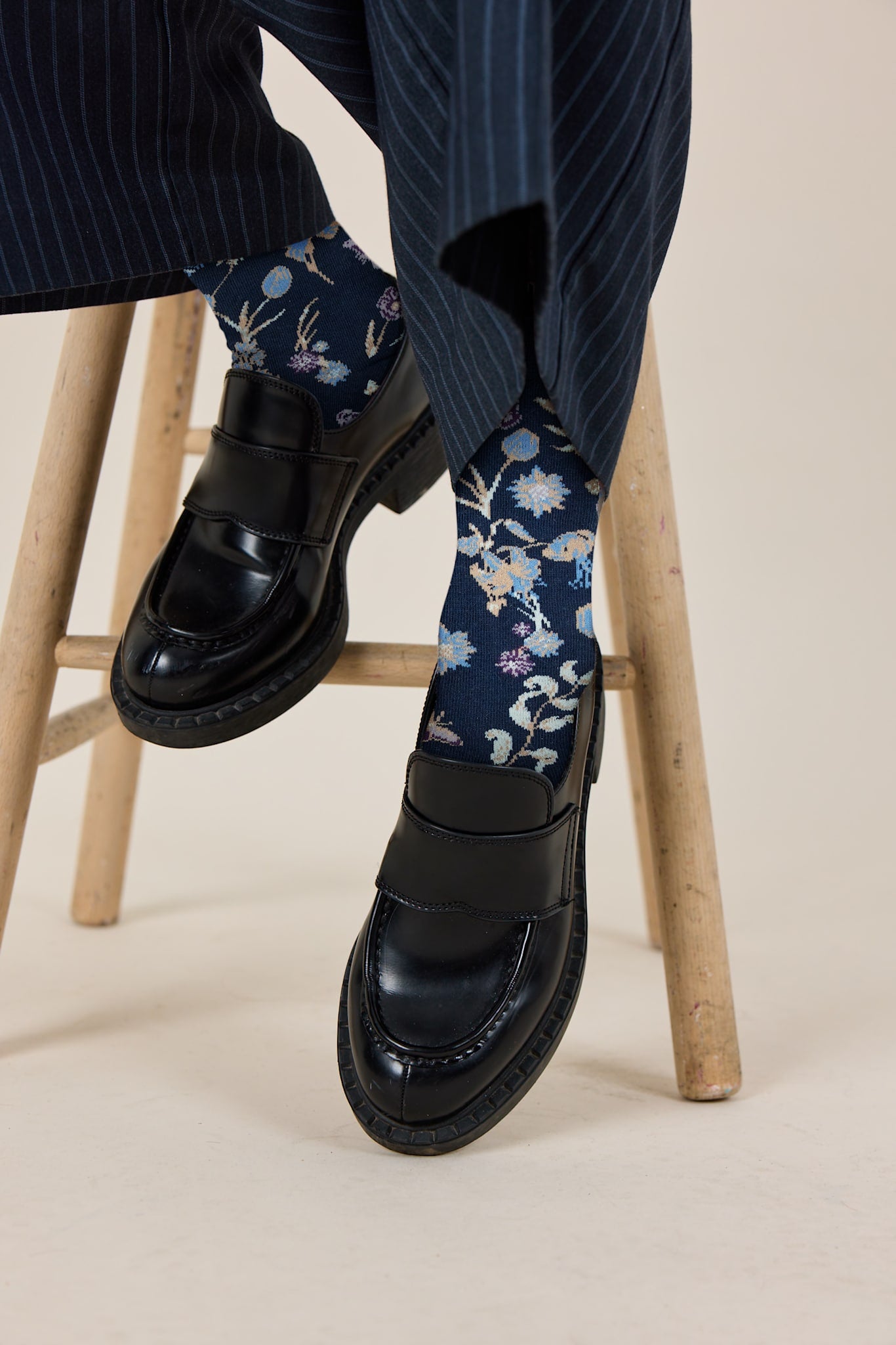 LIVING GARDEN Sokker - Mørkeblå